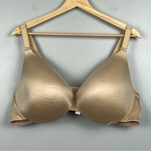 Cacique beige Backsmoother Lightly Lined Full Coverage underwire bra, 46D.
